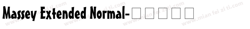 Massey Extended Normal字体转换